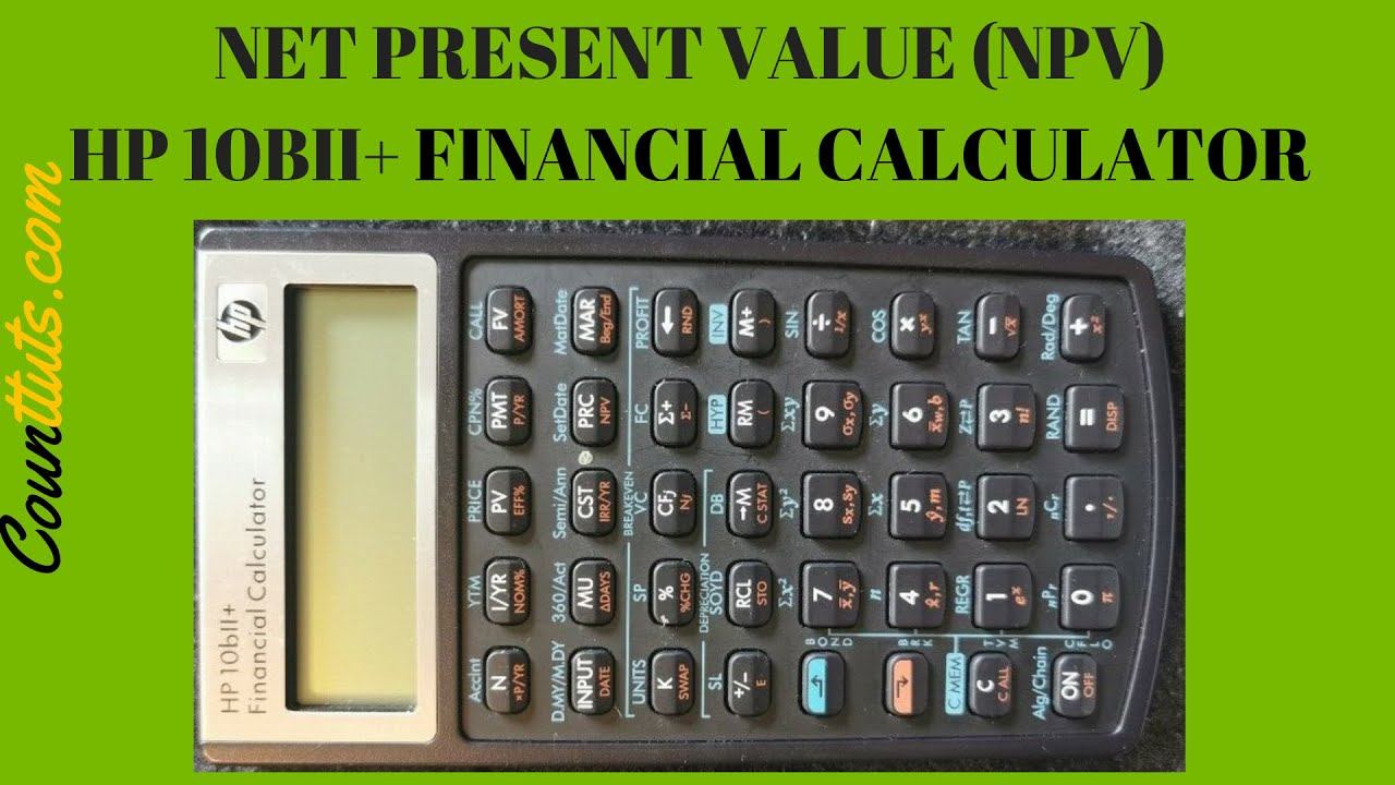 NPV (Net Present Value) | HP 10bII+ Financial Calculator | Non-Constant Cash Flows смотреть онлайн