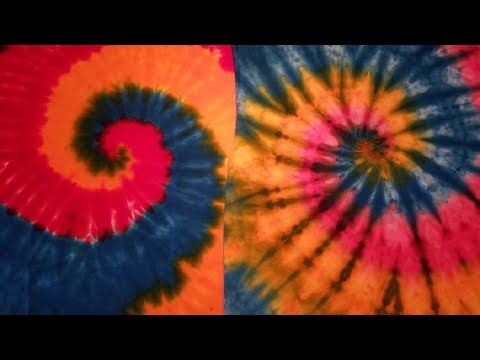 Spiral Tie Dye Tee Shirt Comparison