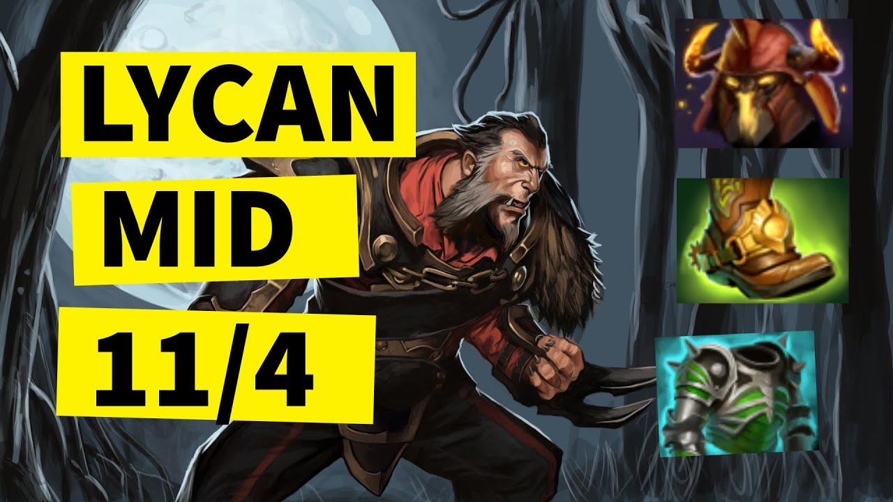 How to push Lycan Mid Lane 7.32d - 1K MMR - Dota2 Guide смотреть онлайн