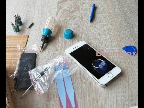 Apple iPhone 5S 16GB Battery replacement, Замена батареи смотреть онлайн
