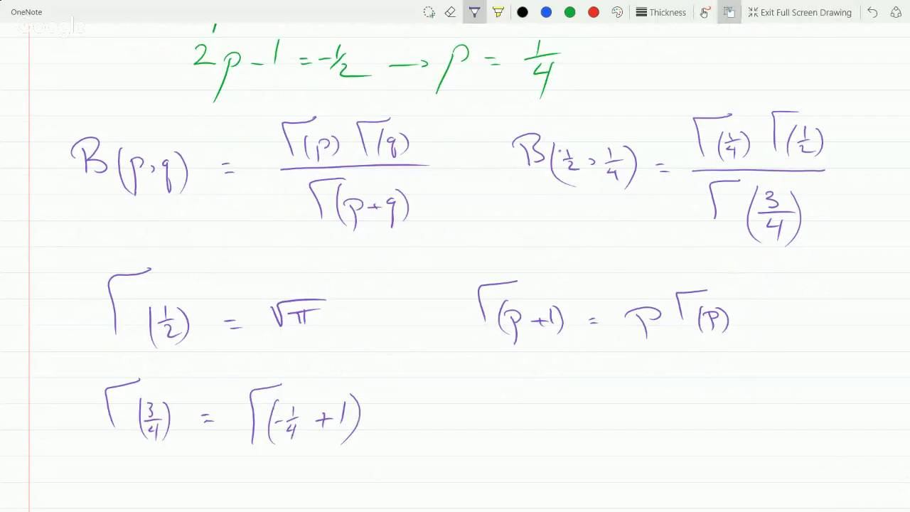 Evaluating integral using beta function then changing it to gamma function Ex 12616 смотреть онлайн