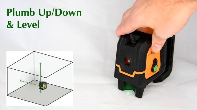 Bright Green 3 Dot Laser Level UNG6701. Auto levelling with Magnetic Mount. смотреть онлайн