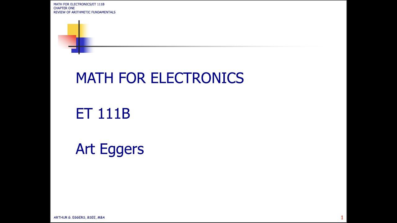ET111B Math for Electronics Chapter 16-2: The Right Triangle смотреть онлайн