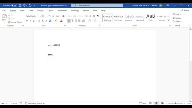 How to Type Roman Numeral in Word (2022) смотреть онлайн