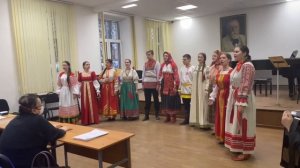 Ансамбль 3-го курса отделения «Народное пение» - «Ой, зийды, зийды» (украинская лирическая песня)