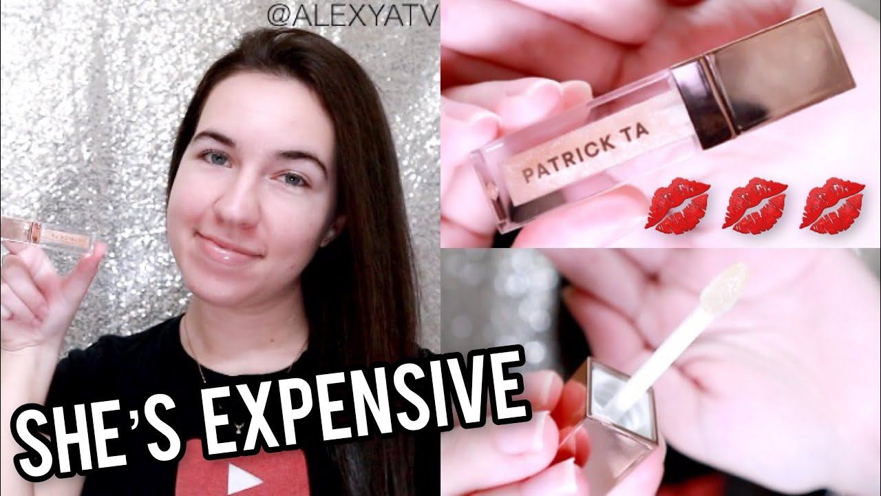 Patrick Ta Major Glow Lip Shine She's Expensive | Makeup Lip Gloss Review + Swatches смотреть онлайн