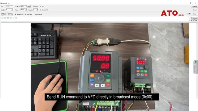 How to control multiple VFDs via Modbus (RS485) смотреть онлайн