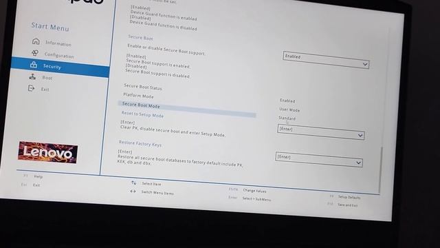 COMO ATIVAR O SECURE BOOT NO NOTEBOOK LENOVO IDEAPAD GAMING 3i ( WINDOWS 11 ) смотреть онлайн