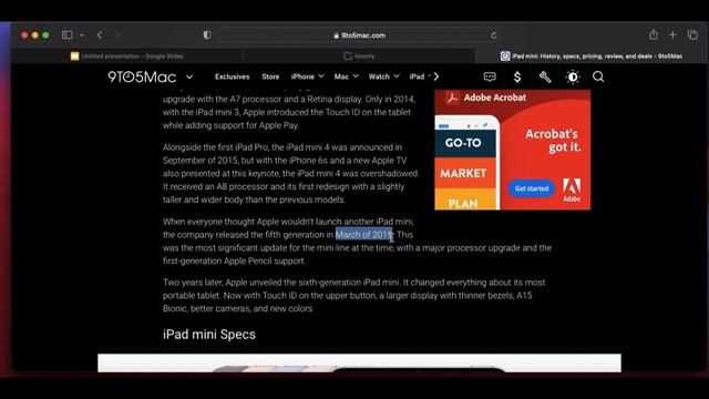 iPad Mini 6th generation смотреть онлайн
