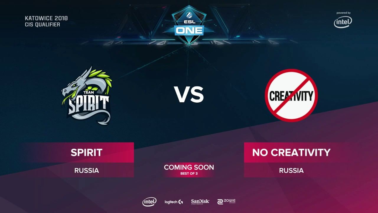 Dota 2🔴No Creativity Vs Team Spirit - Dota 2 - ESL One Katowice 2018