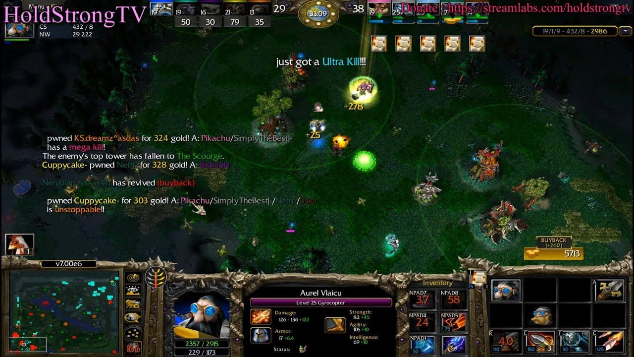 DOTA 1 Gyrocopter Aurel Vlaicu Beyond GODLIKE #4 + ULTRA KILL смотреть онлайн