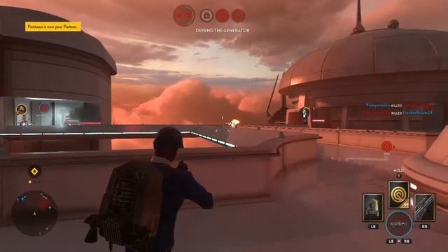 Star Wars Battlefront Bespin EPIC KILL!!! смотреть онлайн