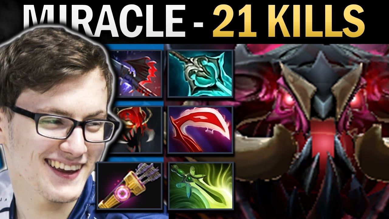 Shadow Fiend Dota 2 7.36 Miracle with Quiver and 21 Kills смотреть онлайн