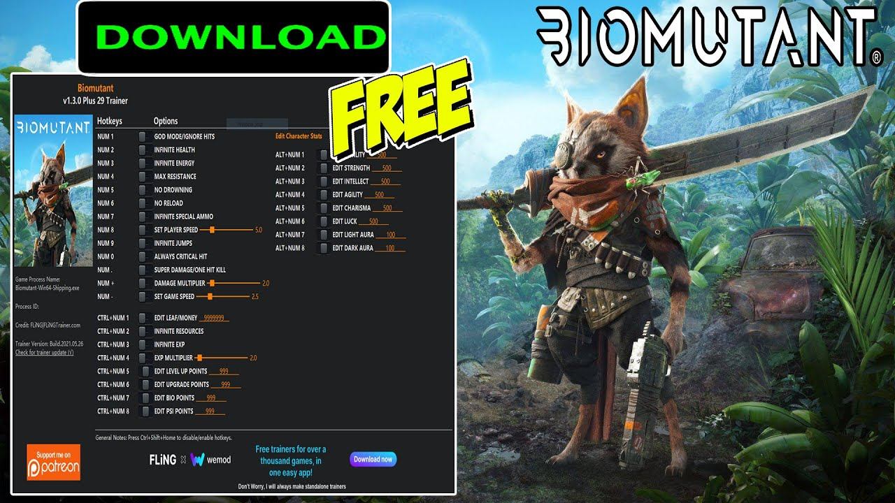 Biomutant Trainer