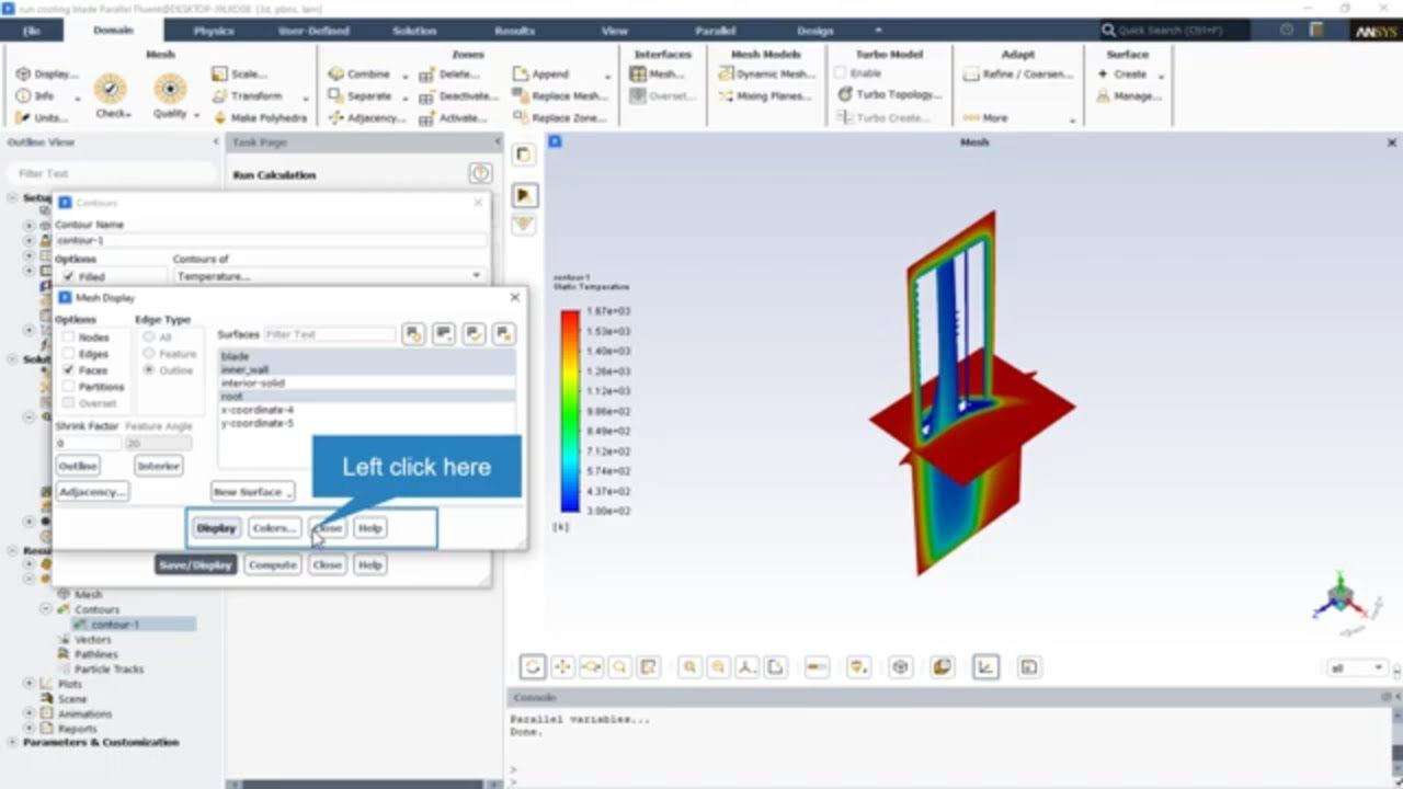 Turbine Blade Cooling CFD Simulation, ANSYS Fluent Training смотреть онлайн