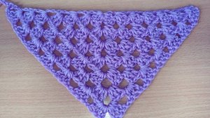 Самая простая шаль крючком