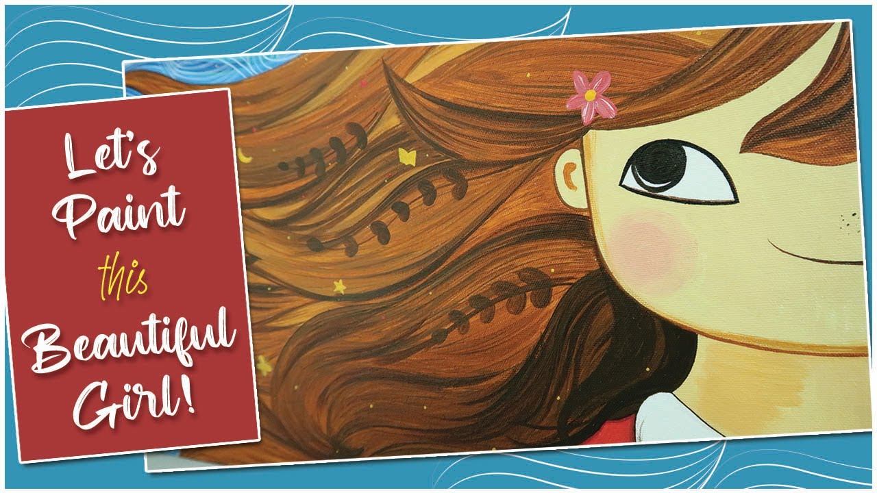 #paintingtutorial || Little Girl Painting Tutorial смотреть онлайн