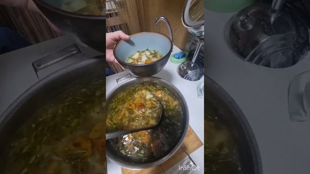 Суп из грибов Лисички, мужу понравился. Полное видео по ссылке внизу, там же и рецепт #дача #грибы смотреть онлайн