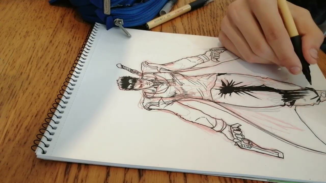 Drawing Dante from DmC: Devil May Cry смотреть онлайн