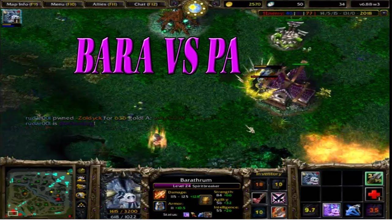 Dota 1 6.88: Bara vs PA ai sẽ thắng смотреть онлайн