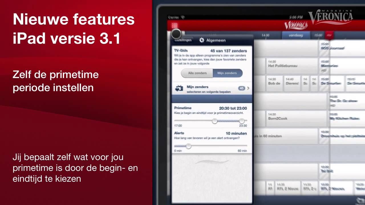 Veronica Magazine TV-Gids app voor iPad Release 3.1 - nieuwe features смотреть онлайн