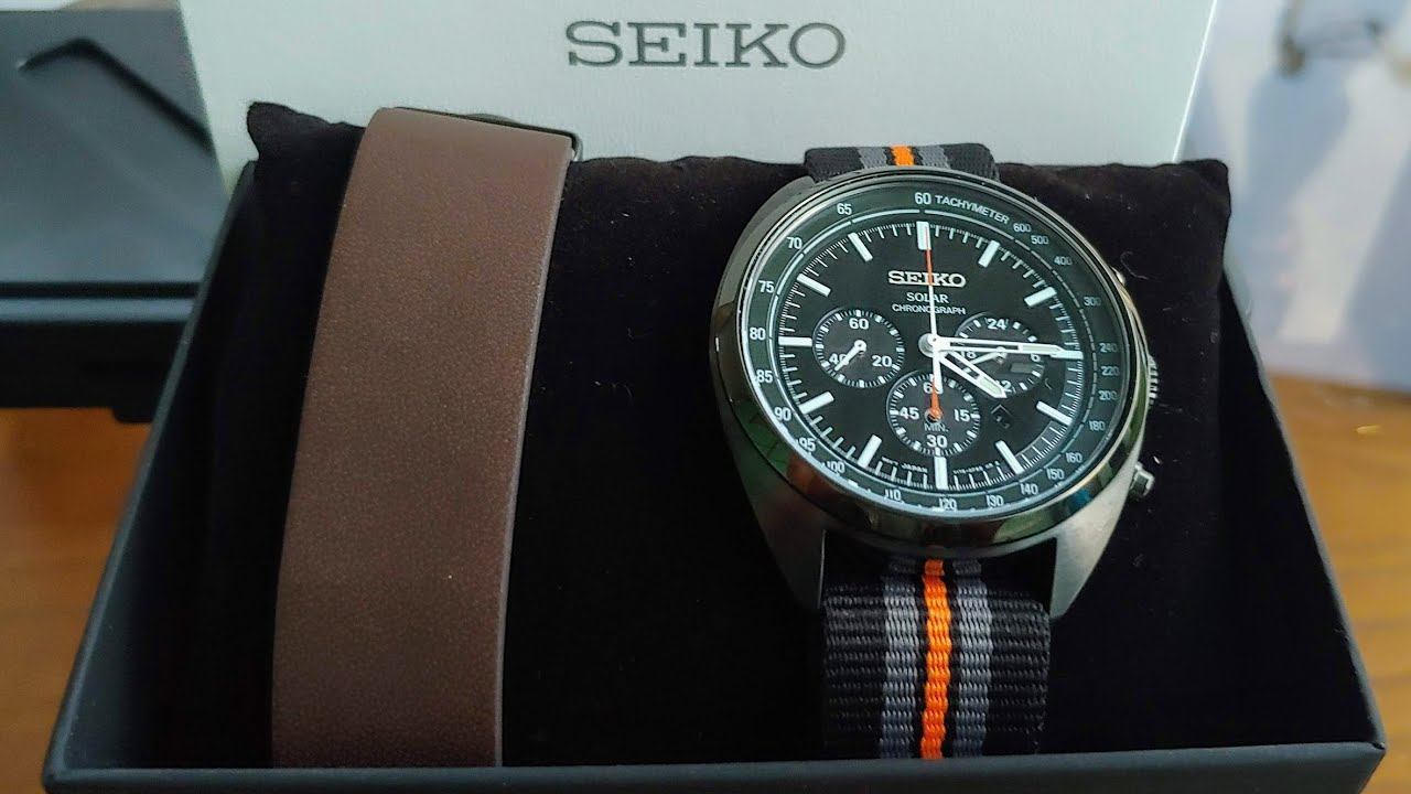 Солнечный Хронограф SEIKO Распаковка и Первые Впечатления 2019 смотреть онлайн