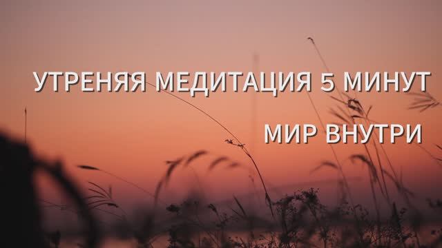 Утренняя медитация 5 минут | Успех, вдохновение и гармония на день смотреть онлайн
