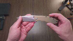 120. Заточка складного ножа ZT сталь Elmax, гальваника Вектор, для начинающих и не только.