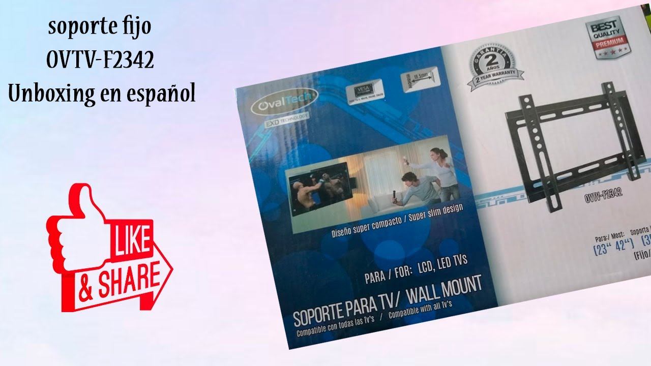 Soporte fijo Ovaltech OVTV F2342 Unboxing en español смотреть онлайн