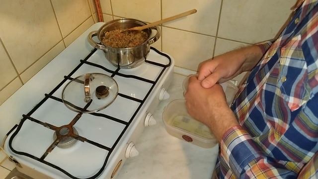 Гречка с овощами и шампиньонами. Buckwheat, Vegetables, Champignons. Kasza Gryczana, Warzywa, Grzyb