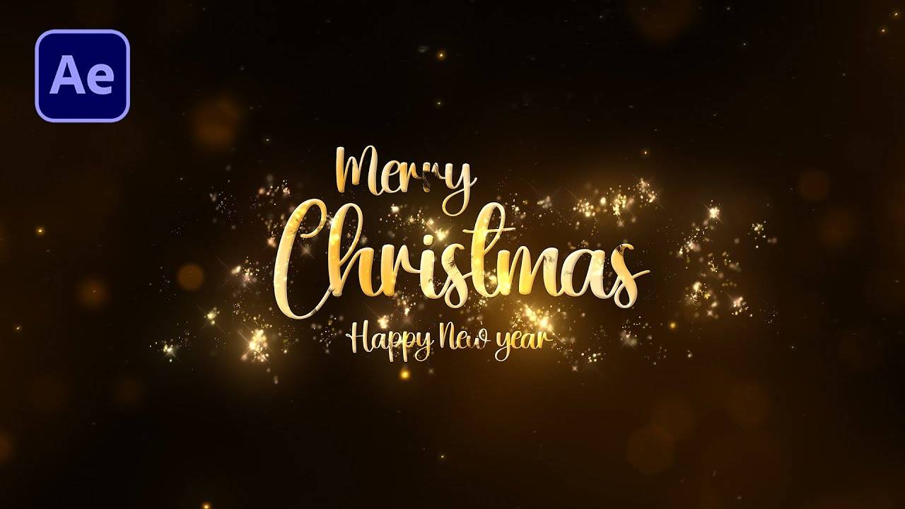 Создание новогодней анимации текста в After Effects смотреть онлайн
