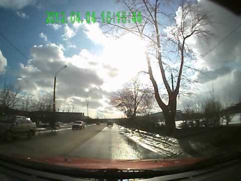 AutoExpert DVR-828 - Тест Видеорегистратора (против солнца)