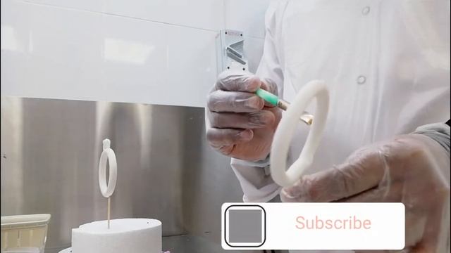 How to make a fondant Engagement cake/ Ring topper// смотреть онлайн