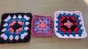 Классический Бабушкин квадрат крючком