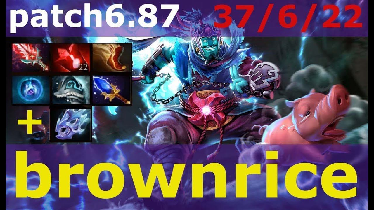 Dota 2 patch 6.87/Top MMR - brownrice - Storm Spirit /KDA - 37/6/22 aghanim scepter + Bloodthorn смотреть онлайн
