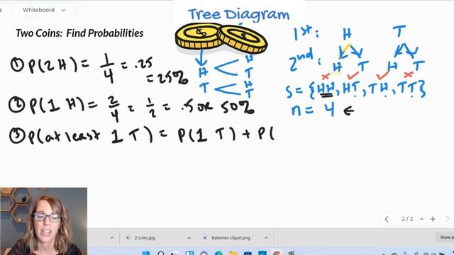 Probability with 1, 2, and 3 Coins: Easy Step-by-step Probability смотреть онлайн