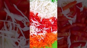 КВАШЕНАЯ КАПУСТА С БОЛГАРСКИМ ПЕРЦЕМ - ЭТО ОЧЕНЬ ВКУСНО /ХРУСТЯЩАЯ, АРОМАТНАЯ, ПО ЛЕТНЕМУ ЯРКАЯ