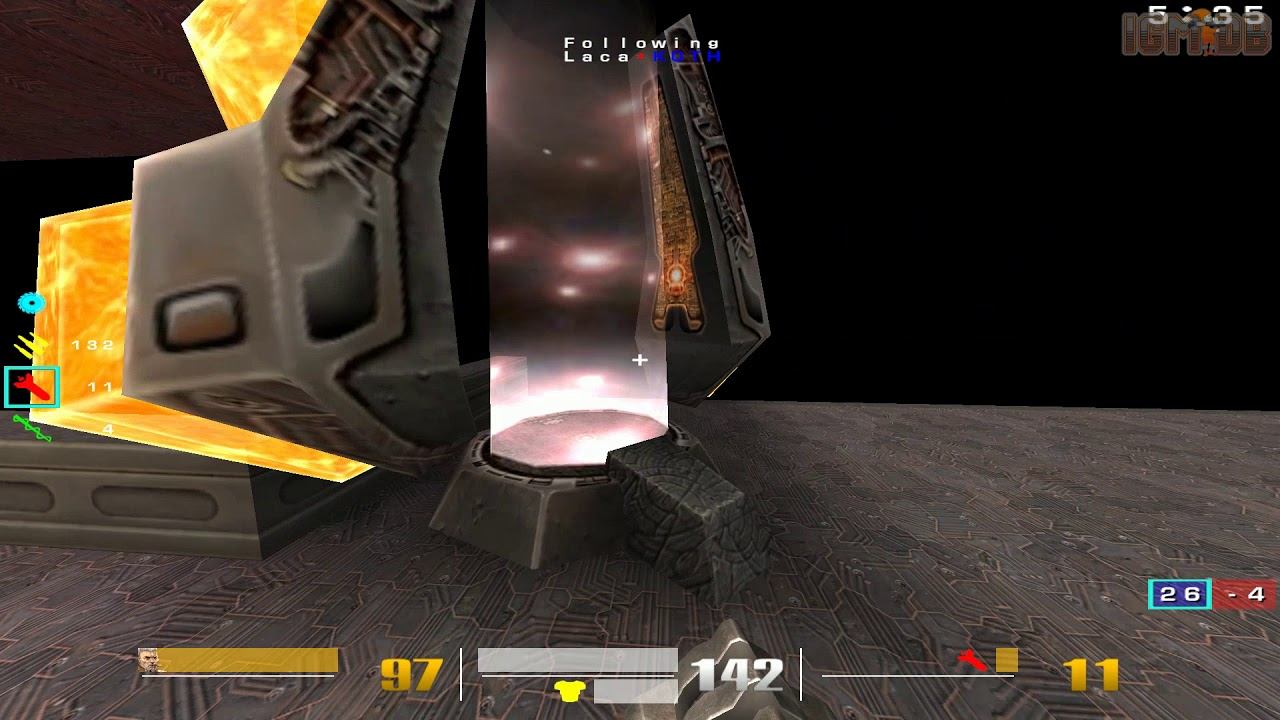 Quake 3 OSP: 86,6% rail 38% MG and some nice visuals - Laca*KOTH on q3dm17 смотреть онлайн
