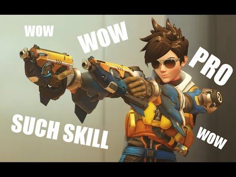 Overwatch - Tracer Gameplay [ WOW, SO PRO, SKILLS, MUCH POWER, WOW ] смотреть онлайн
