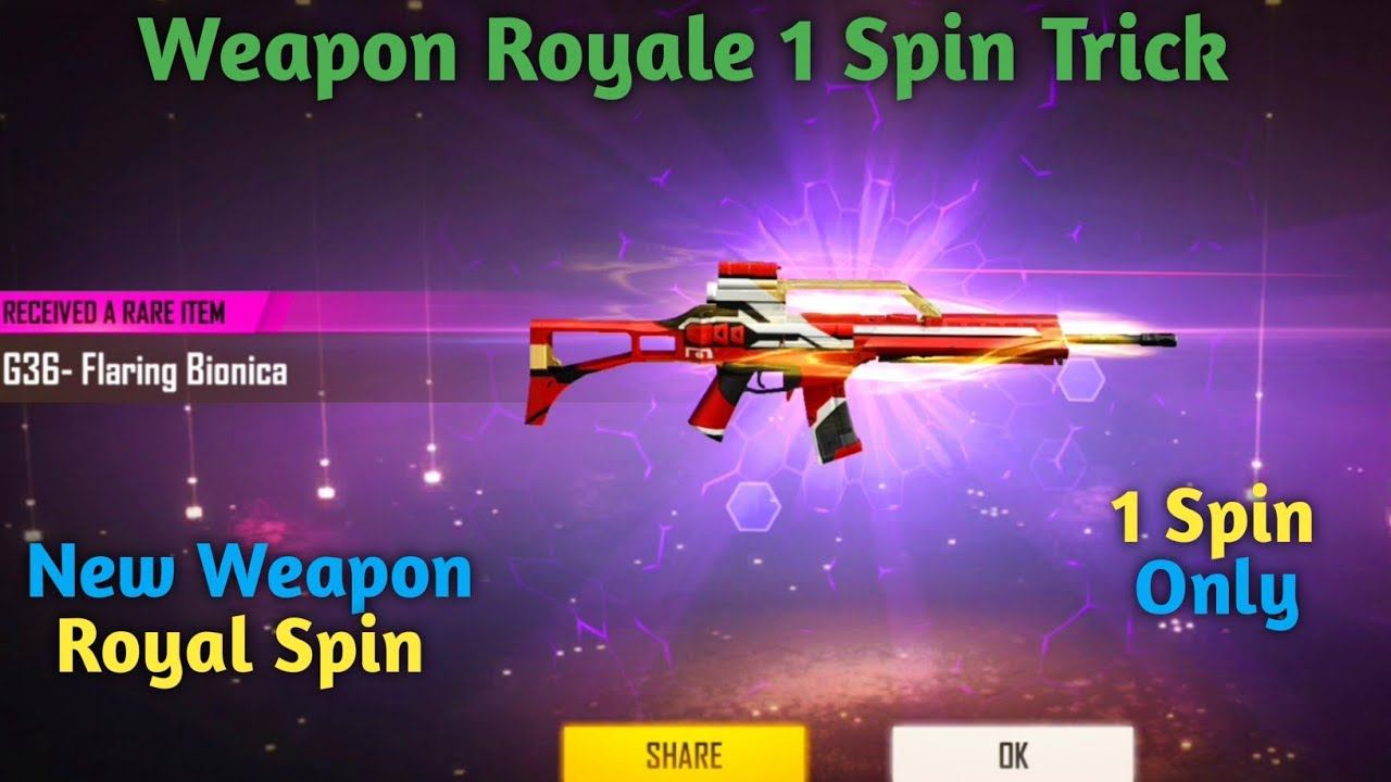 New Weapon Royal Only 1 Spin Trick - G36- Flaring Bionica | Garena Free Fire смотреть онлайн