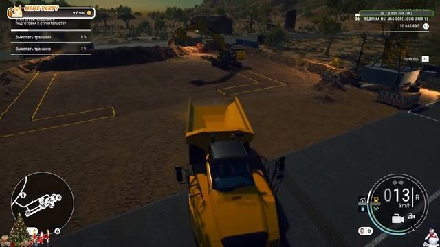 С Наступающим Новым  годом!!! Construction Simulator. Строим Аэродром Прохождение # 26