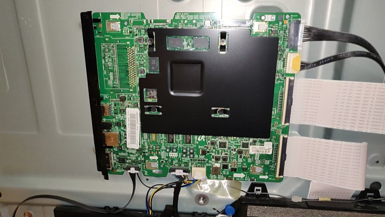 Samsung 55 inch LED smart TV repair | Vertical Lines | UN55KS8000 | Resistors, TVS array defective смотреть онлайн