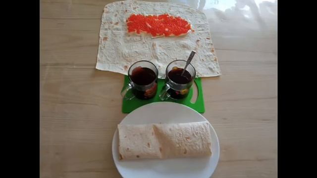 рецепт - быстрая и вкусная Шаурма с Красной икрой, Лососевых. Очень вкусно смотреть онлайн