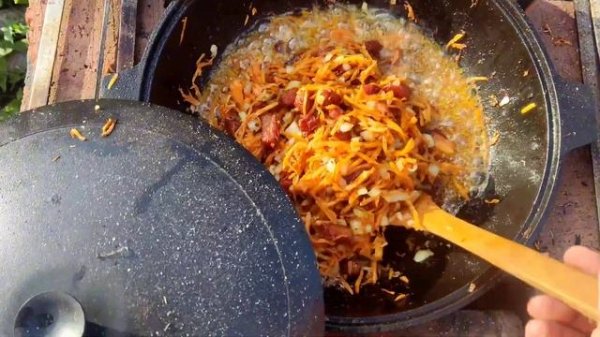 плов на печке ракета