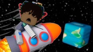 Глупый парень попал в космос (анимация в Роблокс)