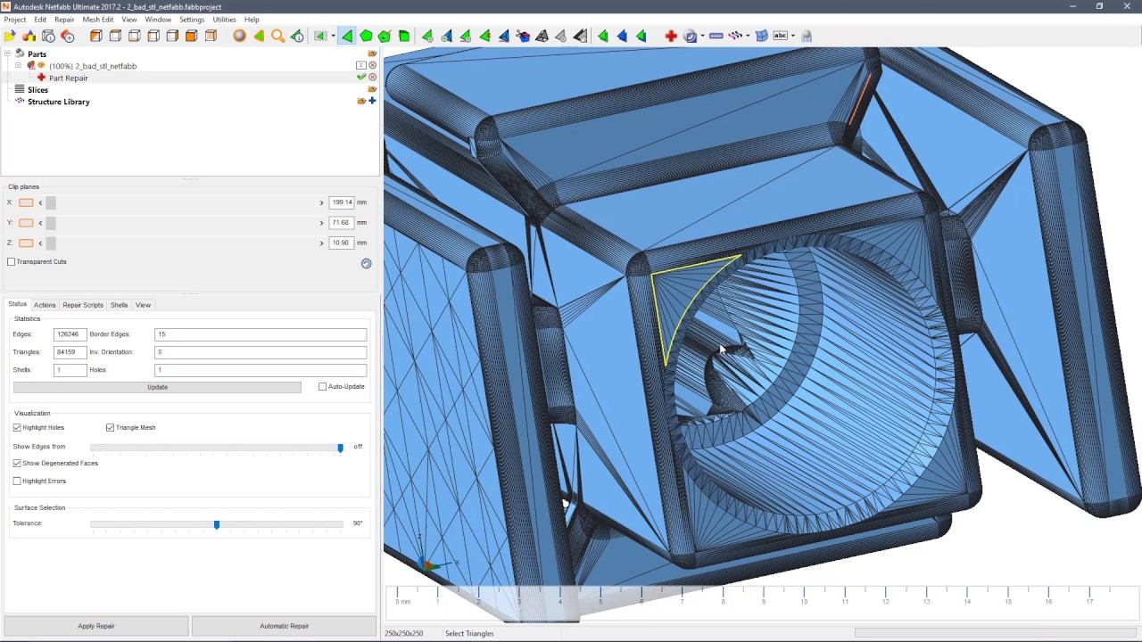 Netfabb Tutorial Part 2: Model Repair смотреть онлайн