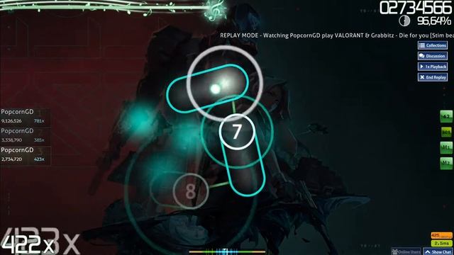 I'm back on Osu! - Die for you (Valorant) - 4,33 ☆☆ смотреть онлайн