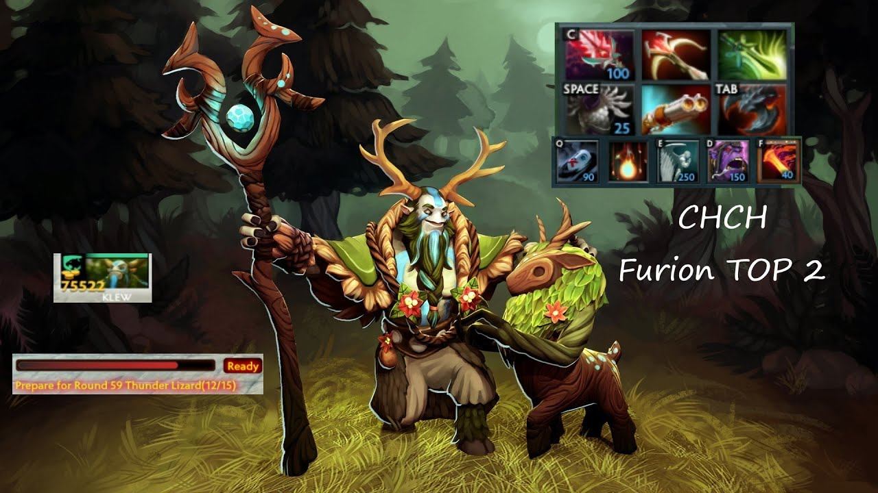 Dota 2 |Custom Hero Chaos| Фурион физ. билд| TOP 2| смотреть онлайн