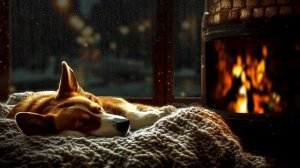 🎹 Три часа расслабляющей музыки на пианино под звуки дождя, с собакой у камина | Идеально для уюта