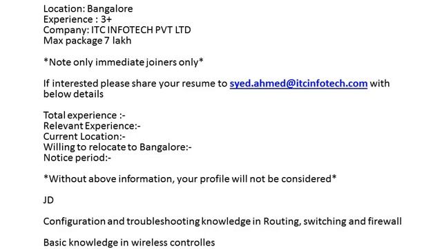 Job vacancy in India and gulf country's смотреть онлайн